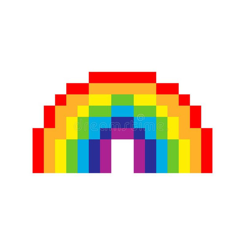 pixel art rainbow colorful white font 116094639.jpg