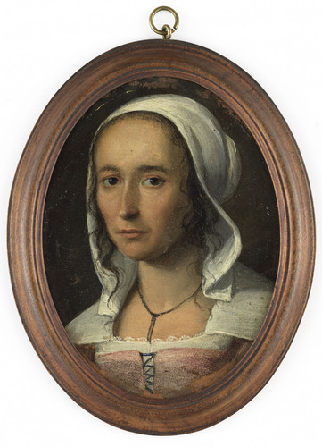 Unknown Портрет женщины, возможно автопортрет Anna Maria van Schurman (1607 78), 1645, 9,5 cm x 7,5 