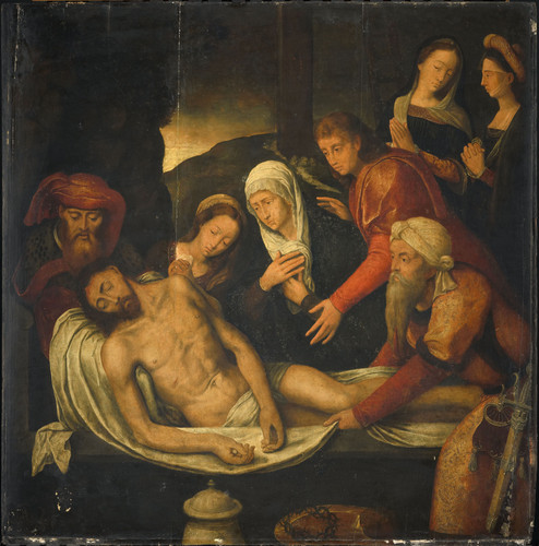 Unknown Погребение, 1530, 86 cm х 85 cm, Дерево, масло
