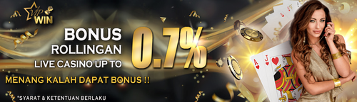 BONUS ROLLINGAN LIVE CASINO 0.7%