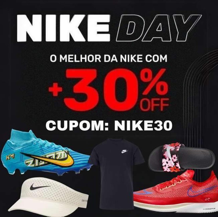 Nike Day – Cupom de 30% de desconto na centauro!