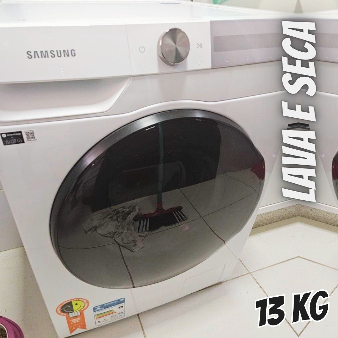 Lavadora e Secadora Samsung WD13T Smart 13kg Branco WD13T704DBH/AZ