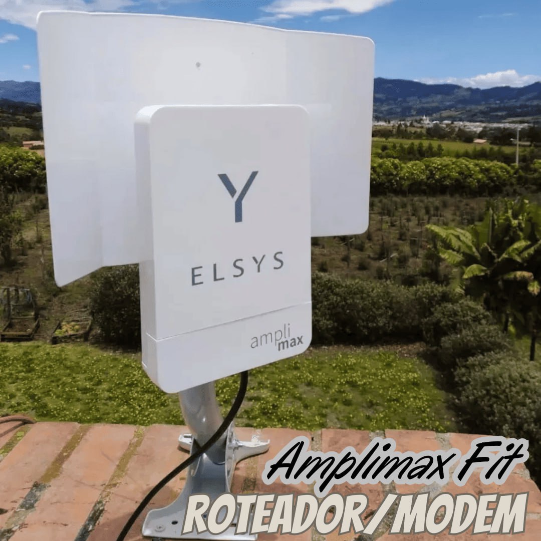 Roteador/Modem, Amplimax Fit Link 4G EPRL18, Elsys, Branco