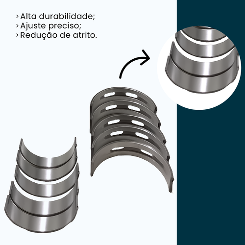 Bronzina de mancal MERCEDES M270.910 1.6T 0.50 (10unidade) kusima (5).png