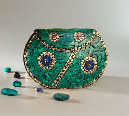Shop Bohemian Bags Online in India - Metal Clutch & Banjara Bags at Themaresse.jpg