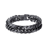 bandmax stainless steel chunky chain bracelet