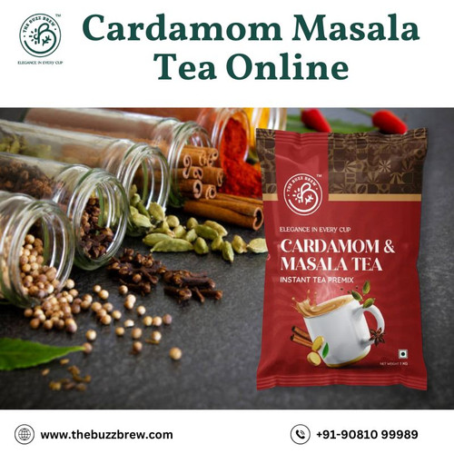 Buy Cardamom Masala Tea Online – Bold & Aromatic | TheBuzzBrew.jpg