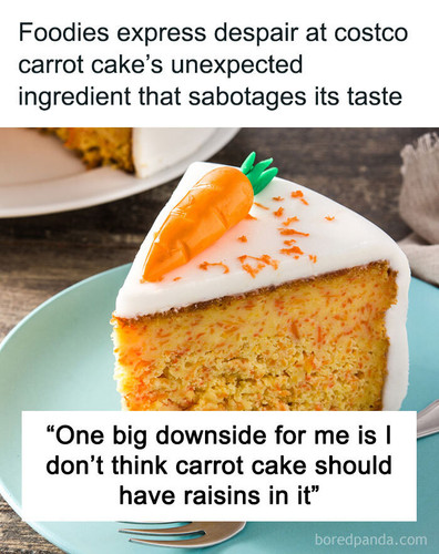 costco carrot cake raisins sharing.jpg