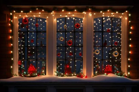 Новогодние гирлянды: уют и волшебство в каждом окне.webp