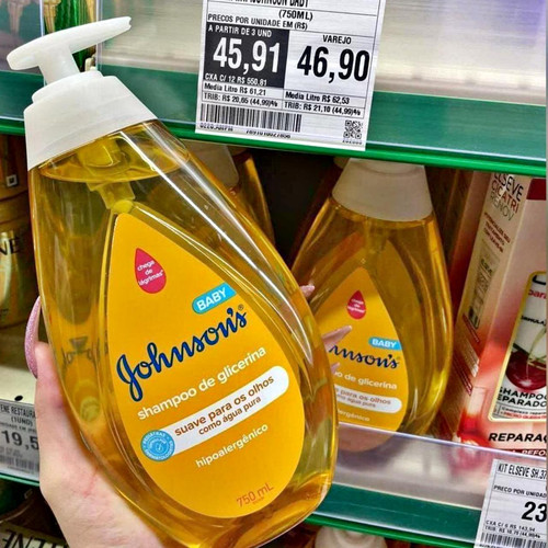 Johnson's Baby Shampoo Para Bebê De Glicerina, 750ml.jpg