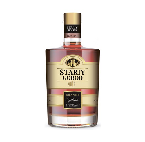 4870144908670 БРЕНДИ STARIY GOROD CLASSIK 40% 0,5 СТБУТ.jpg