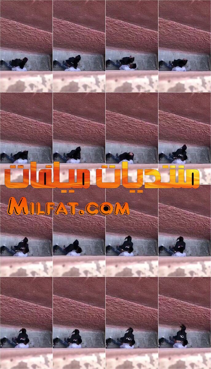 سهرة نيك وفشخ لعنتيل زانق جارته وفاشخ طيزها على السلم واللبوة ما مستحملة