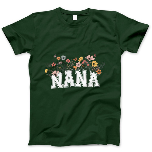 Photograph of four blank t-shirts greys beige and army green. Clipping path included. Ready for your.jpg