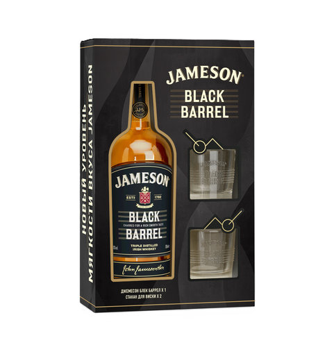 5011007024345 Виски Jameson Black Barrel 40% 0,7 Л СтБут. + 2 Стакана.png