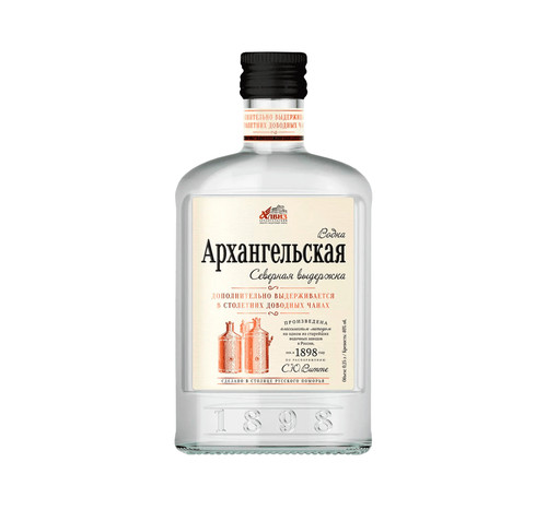 4601775004055 ВОДКА АРХАНГЕЛЬСКАЯ СЕВЕРНАЯ ВЫДЕРЖКА 40% 0,25 Л СТ БУТ.jpg