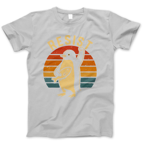 Photograph of four blank t-shirts greys beige and army green. Clipping path included. Ready for your.jpg