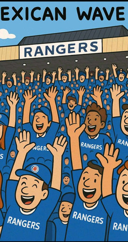 Rangers Mexican wave e9fc49398d1f4d5c248f56610a41b6a2