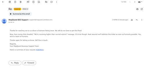 Mapquest Submit Request email confirmation.png