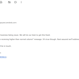 Mapquest Submit Request email confirmation
