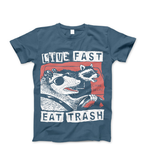 Photograph of four blank t-shirts greys beige and army green. Clipping path included. Ready for your.jpg