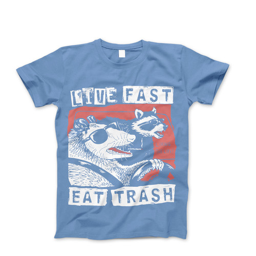 Photograph of four blank t-shirts greys beige and army green. Clipping path included. Ready for your.jpg