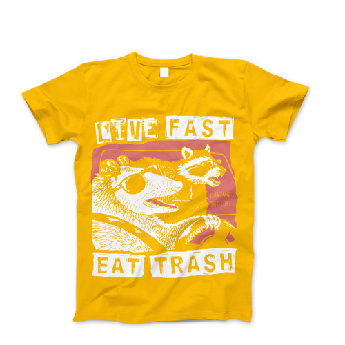 Photograph of four blank t-shirts greys beige and army green. Clipping path included. Ready for your.jpg