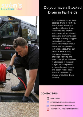 Blocked Drains in Fairfield? Call Sven's Plumbing & Gas!.jpg