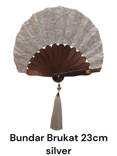 Bundar Brukat 23cm Silver.jpg