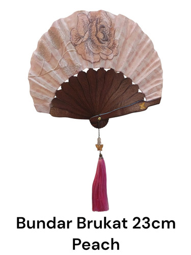 Bundar Brukat 23cm Peach.jpg