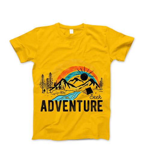 Photograph of four blank t-shirts greys beige and army green. Clipping path included. Ready for your.jpg