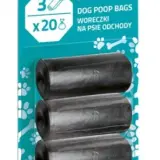 Woreczki na psie odchody Doggy Bags 3 x 20szt czarne PACLAN EAN GTIN 5900942134403