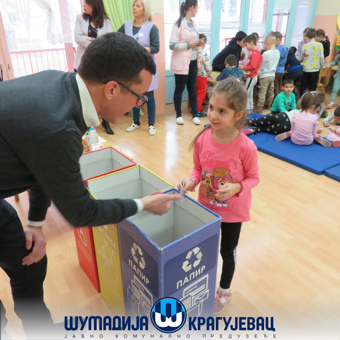 Edukativne radionice sa decom predškolskog uzrasta pod sloganom – Prirodi pomaži, uči o reciklaži!