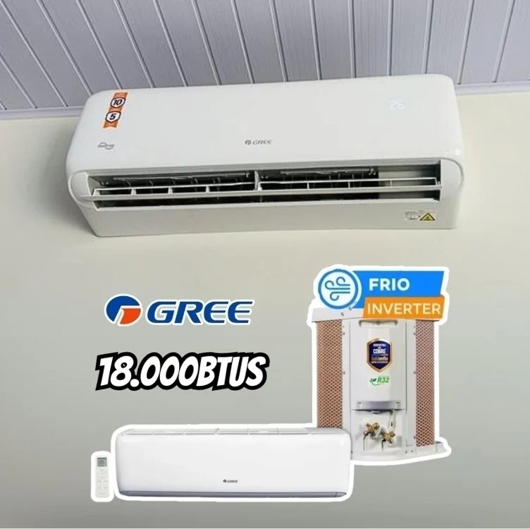 Ar-condicionado Split Gree Inverter 18.000 BTUs Quente e Frio G-Top