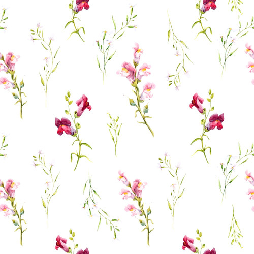 watercolor snapdragons pattern vector 10460419.jpg