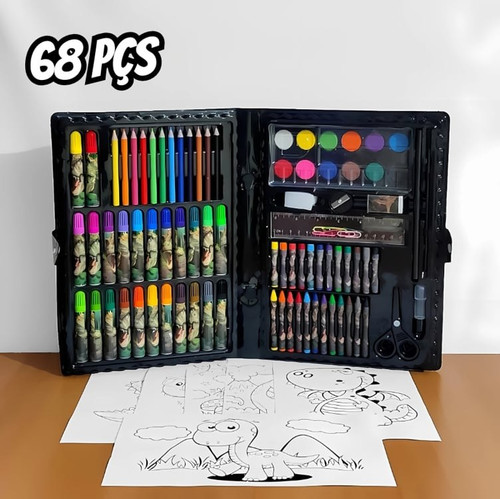 Estojo Maleta 68 Peças Crianças Canetinhas Giz Lápis Menino.jpg