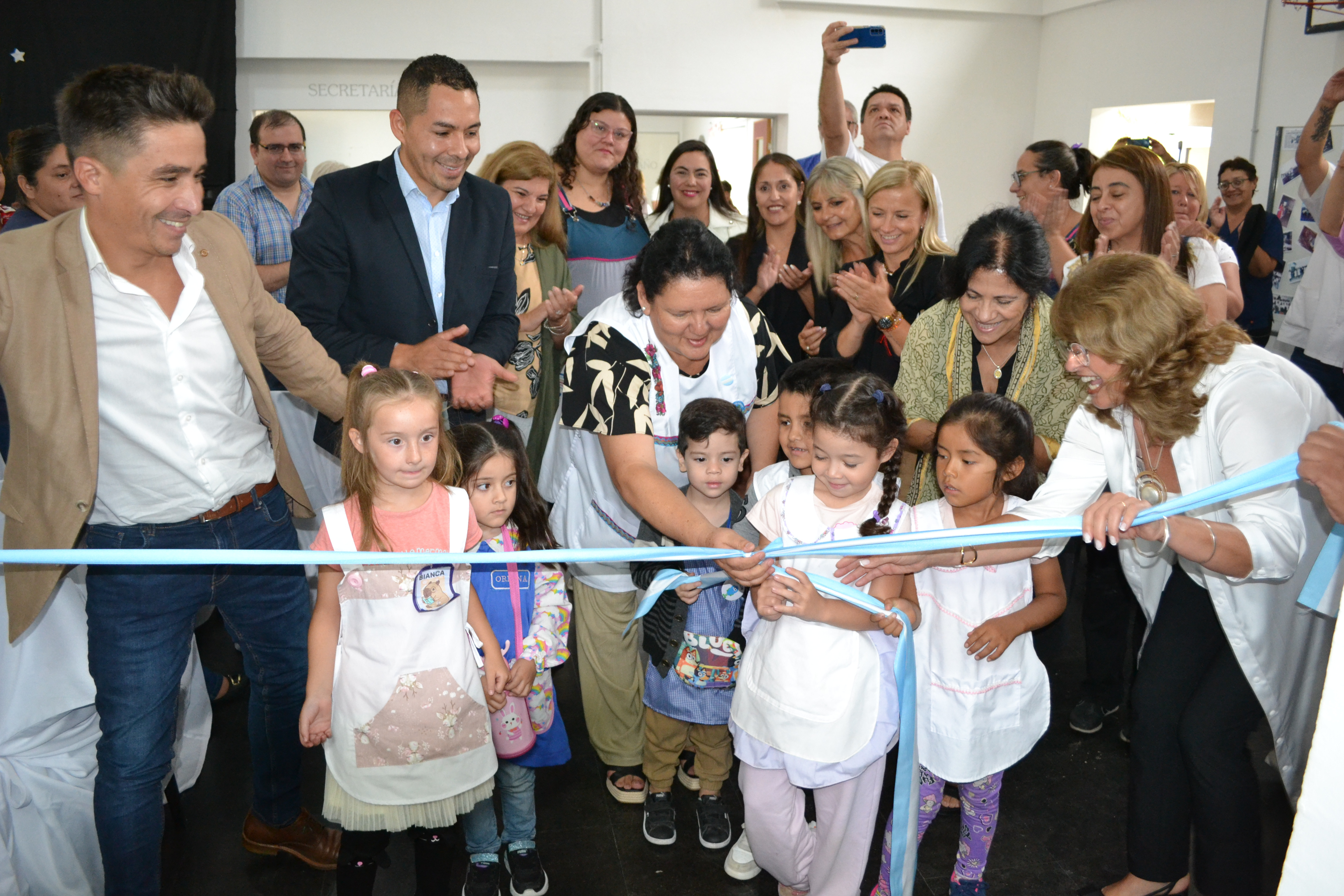 Inauguraron obras en el inicio del ciclo lectivo en Colonia El Sauzal