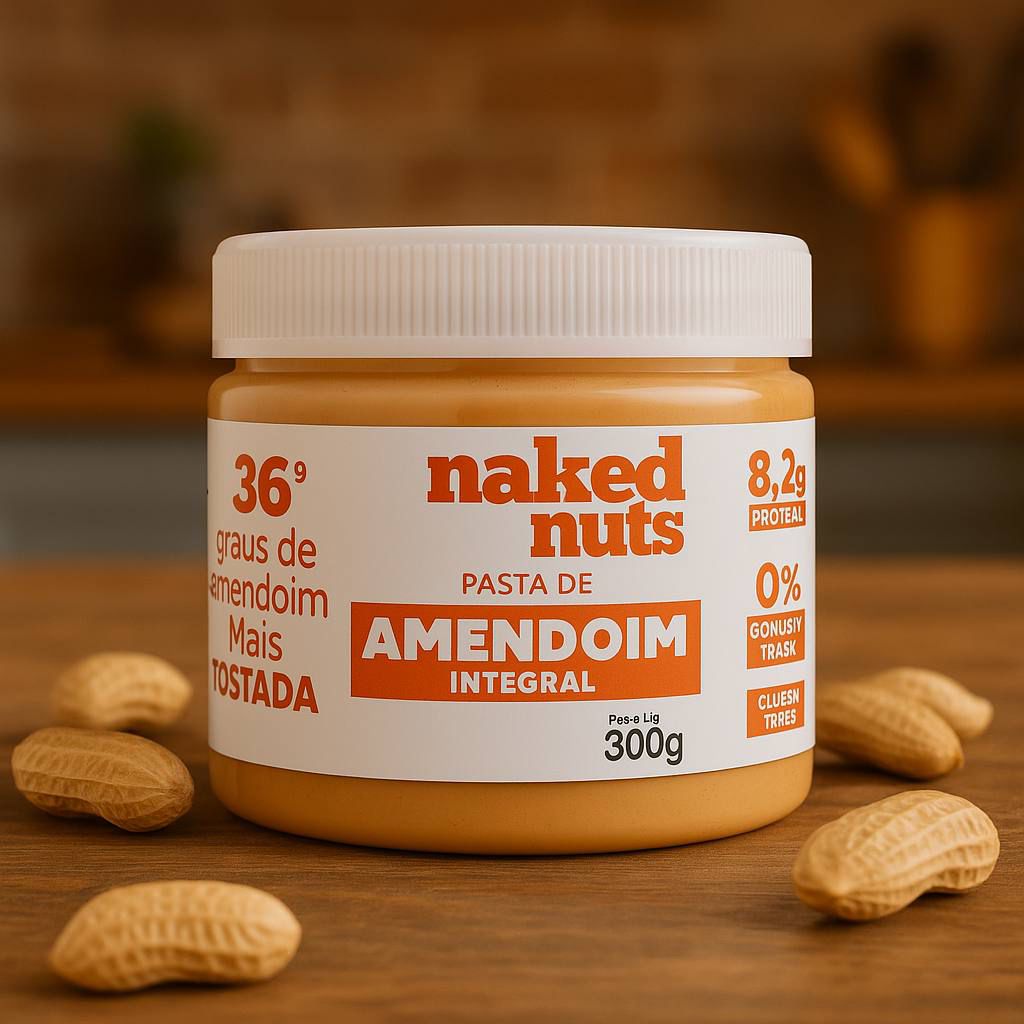 Pasta de Amendoim Integral (300g) – Naked Nuts
