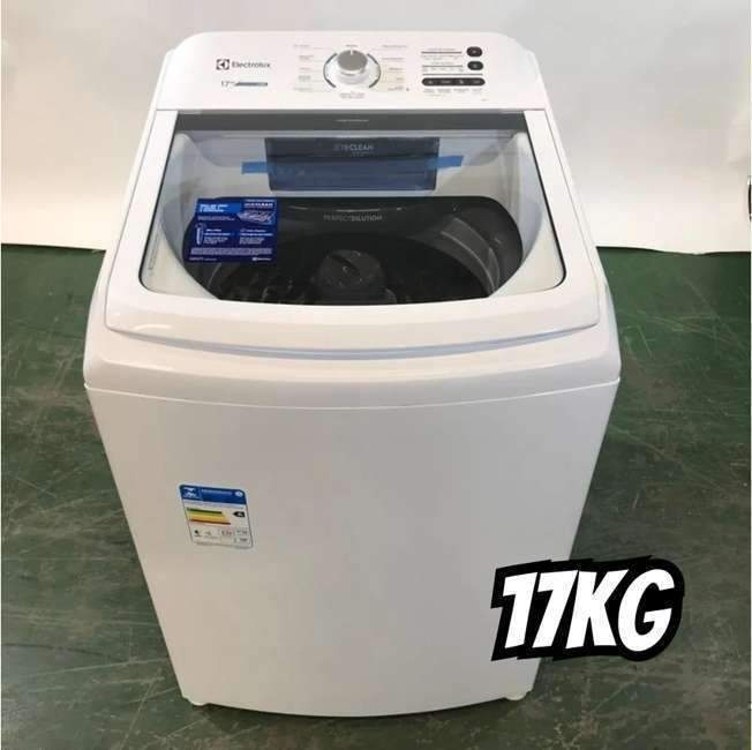 Máquina de Lavar Electrolux 17kg Branca Essential Care com Cesto Inox e Jet&Clean Led17 220V