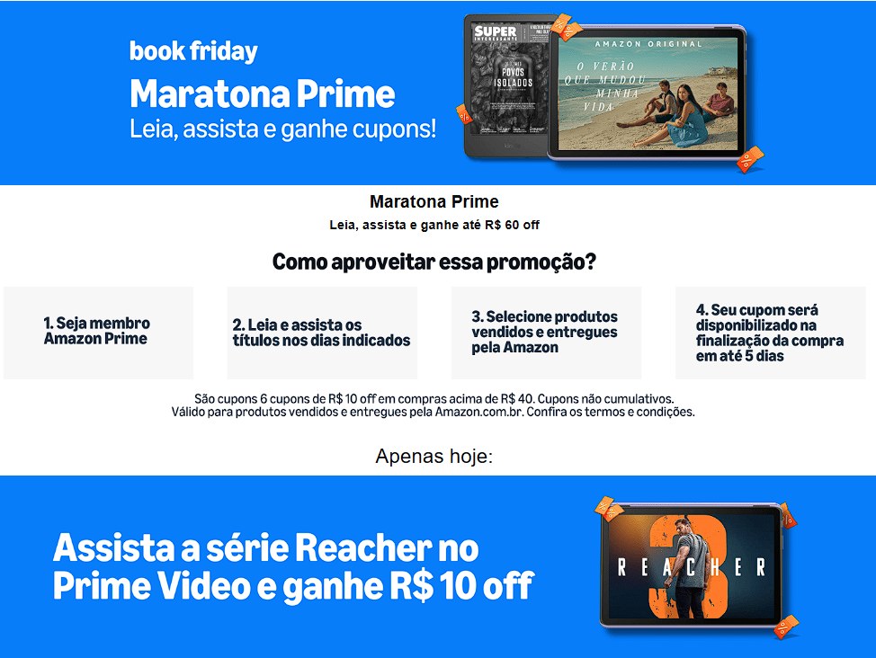 Maratona Book Friday – Ganhe cupom de R