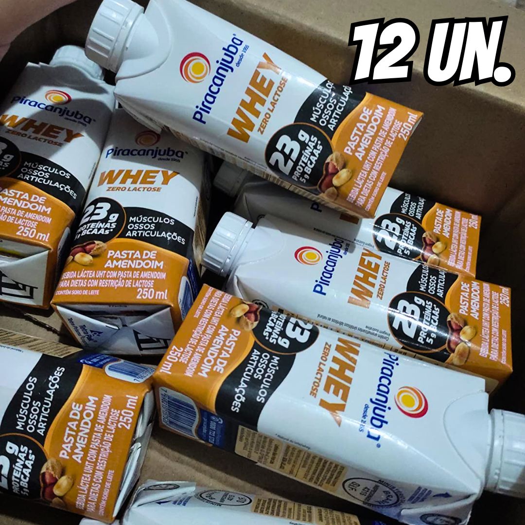 Piracanjuba ProForce 23g de Proteínas Zero Lactose Sabor Amendoim – 12 Unidades de 250ml Piracanjuba ProForce 23g de Proteínas Zero Lactose Sabor Amendoim – 12 Unidades de 250ml