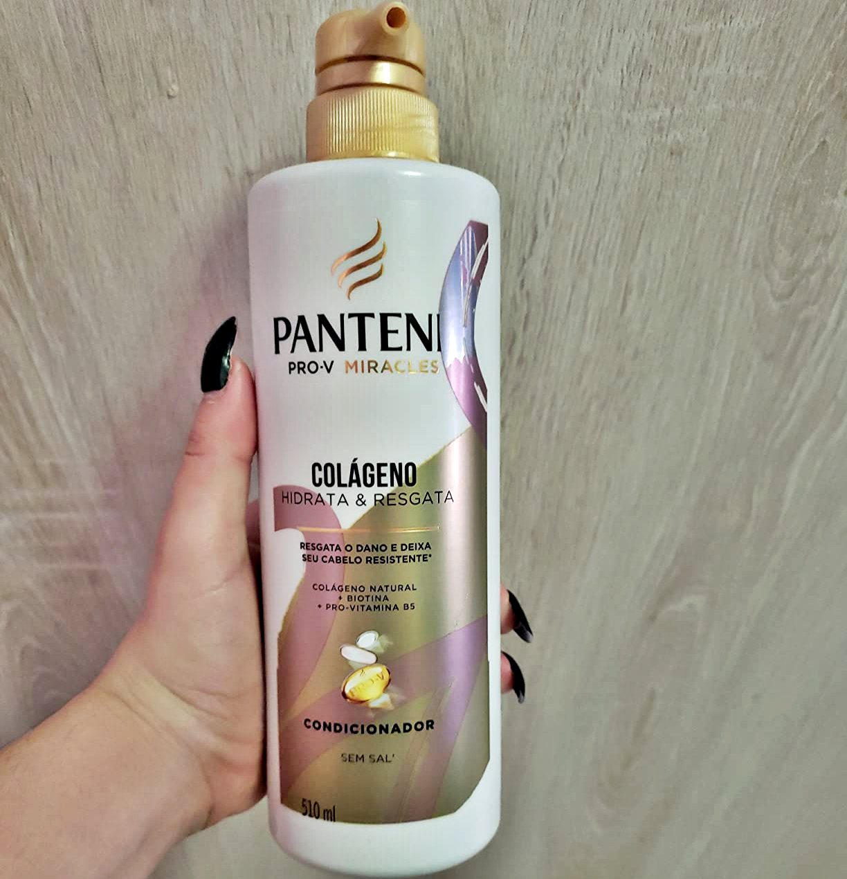 Condicionador Pantene Colágeno Hidrata e Resgata 510ml, Rosa
