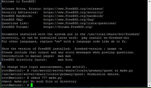 No such file or directory