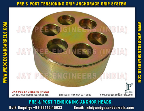 Grip System Anchor Heads Manufacturers Suppliers Exporters in India +91-9915315033 https://www.wedge.jpg