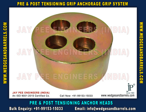 Post Tensioning Anchor Heads Manufacturers Suppliers Exporters in India +91-9915315033 https://www.w.jpg