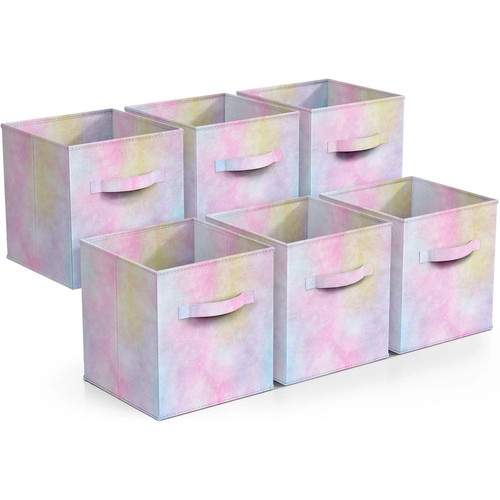 Set of 6 Colorful Cube Storage Bins Foldable Collapsible Storage Box.jpg