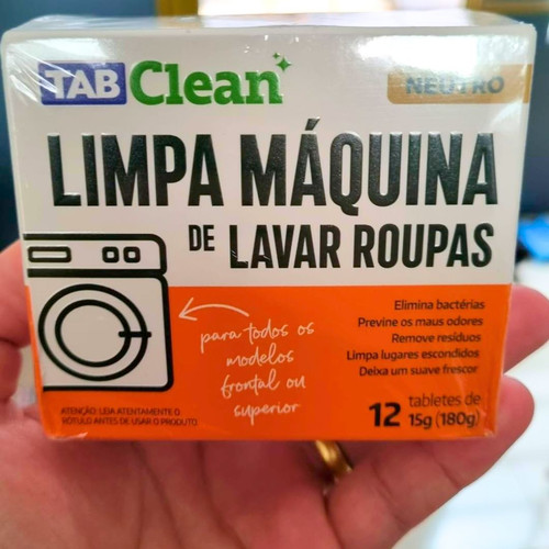 Limpa Maquina de Lavar Roupas em TabletesPastilhas TabClean kit c12 unds de 15g (180g).jpg