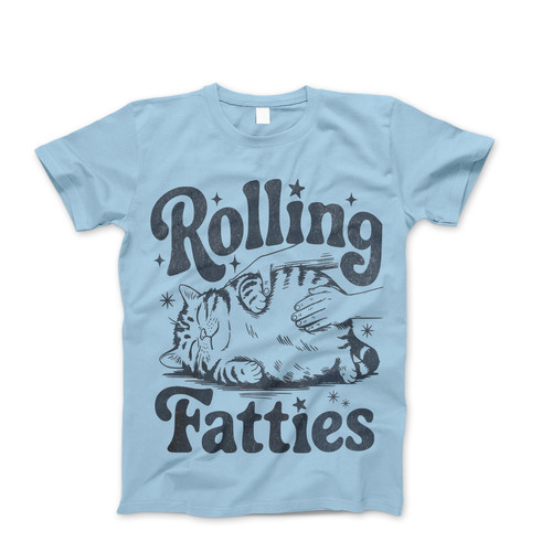 Photograph of four blank t-shirts greys beige and army green. Clipping path included. Ready for your.jpg