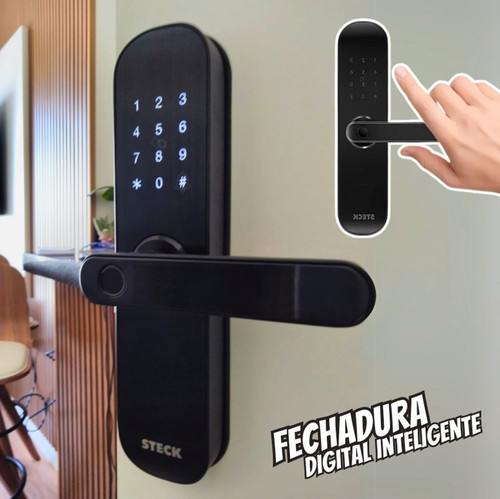 Fechadura Digital Inteligente Steck Ambiente Conectado com Biometria.jpg