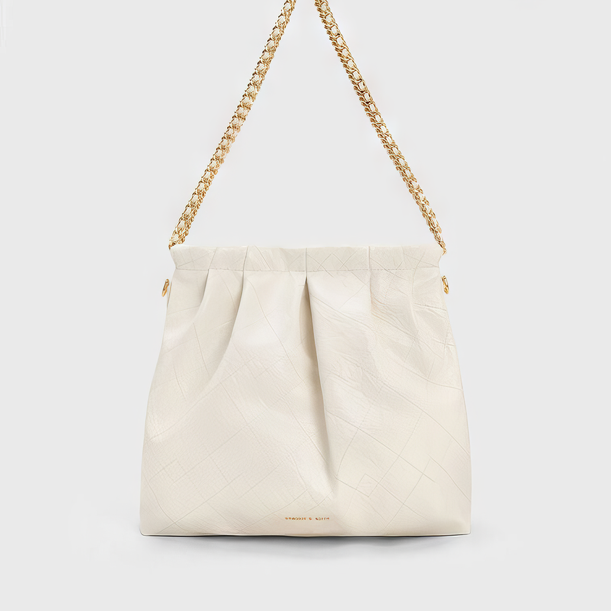 Túi đeo vai hình thang Duo - Kem