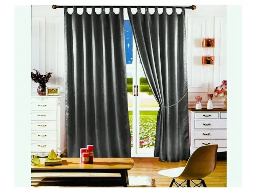 Elegantní zavesy s lesklým hedvábným vzhledem – 2 ks, 150 cm šířka.webp